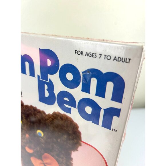 Vintage Pastime POM POM BEAR Craft Art Kit, Sealed Brown Orange Animal Cute 7+ - Picture 4 of 9